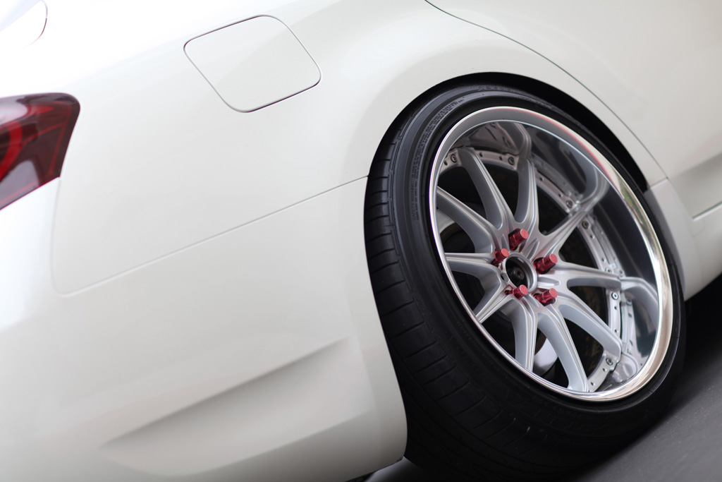 photo 11 Infiniti G35 custom wheels Rays Engineering Volk Racing GT-F 19x9.5, ET +17, tire size 225/40 R19. 19x10.5 ET+24 245/40 R19