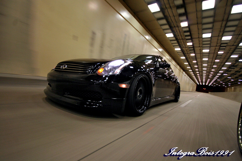 photo 17 Infiniti G35 custom wheels Work T1S 20x9.5, ET +7, tire size 225/35 R20. 20x10.5 ET+5 255/35 R20