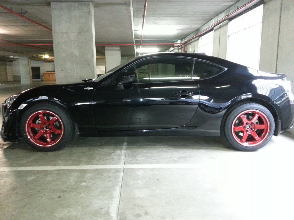 photo 2 Scion FR-S custom wheels Volk Racing TE37 17x9.5, ET +40, tire size X R17. x ET 