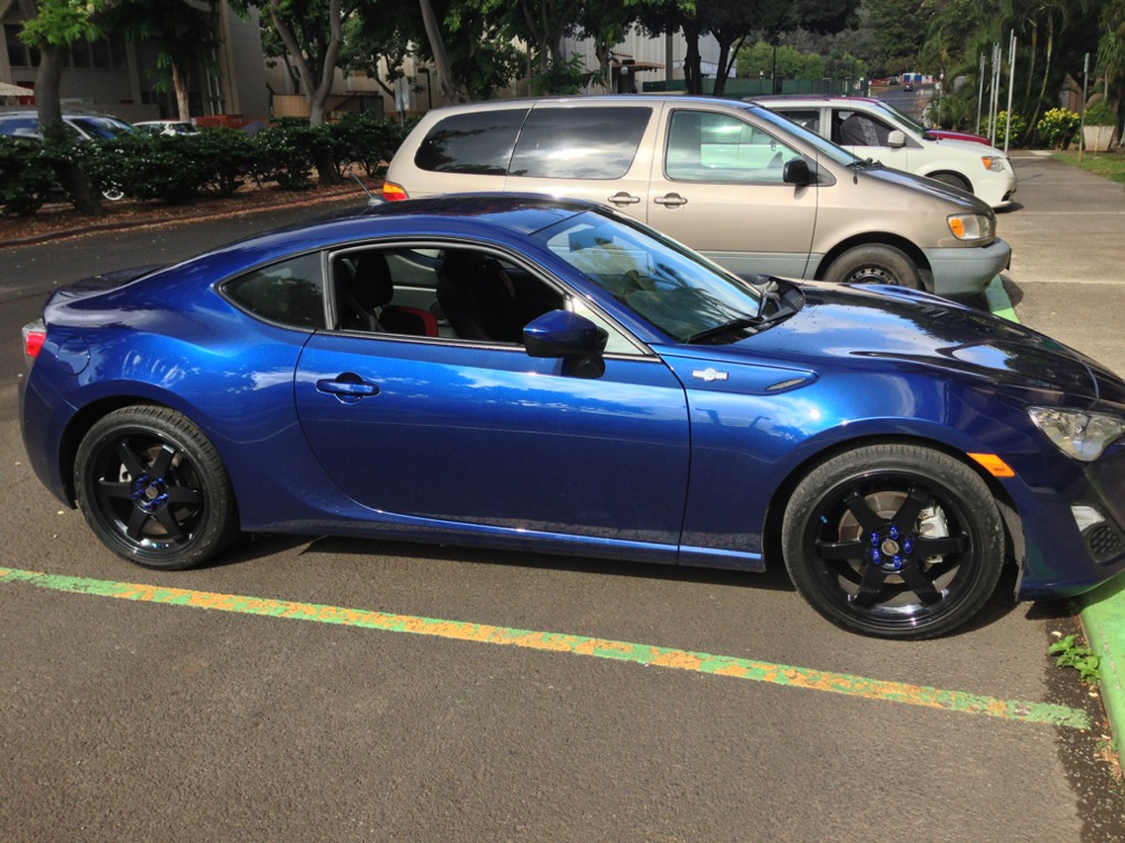 photo 1 Scion FR-S custom wheels Volk Racing TE37 18x7.5, ET +48, tire size X R18. x ET 