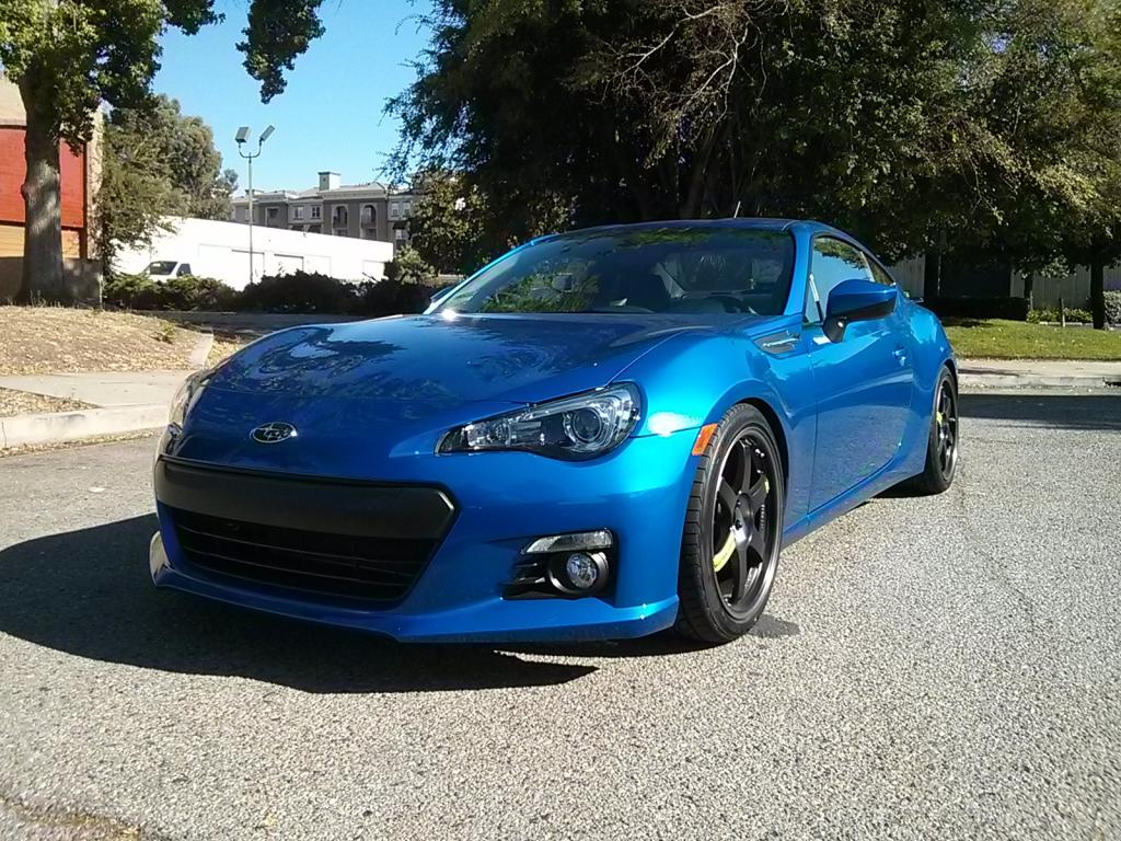 photo 1 Subaru BRZ custom wheels Volk Racing TE37SL Black Edition 18x8.5, ET +35, tire size 225/40 R18. x ET 