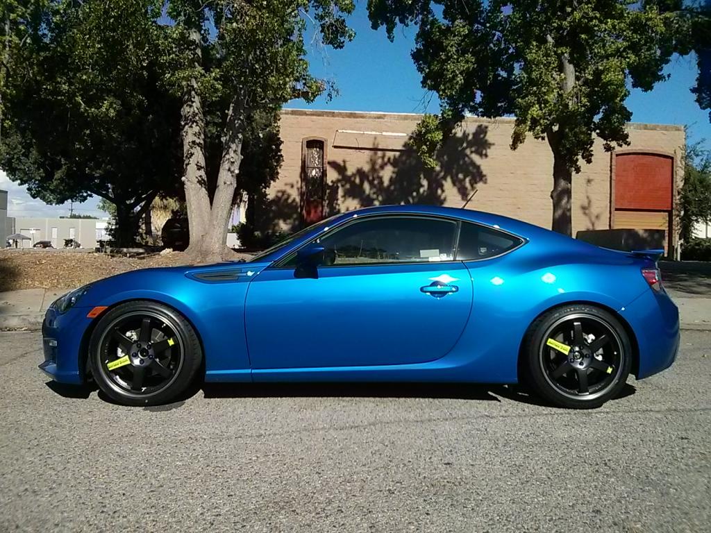 photo 2 Subaru BRZ custom wheels Volk Racing TE37SL Black Edition 18x8.5, ET +35, tire size 225/40 R18. x ET 