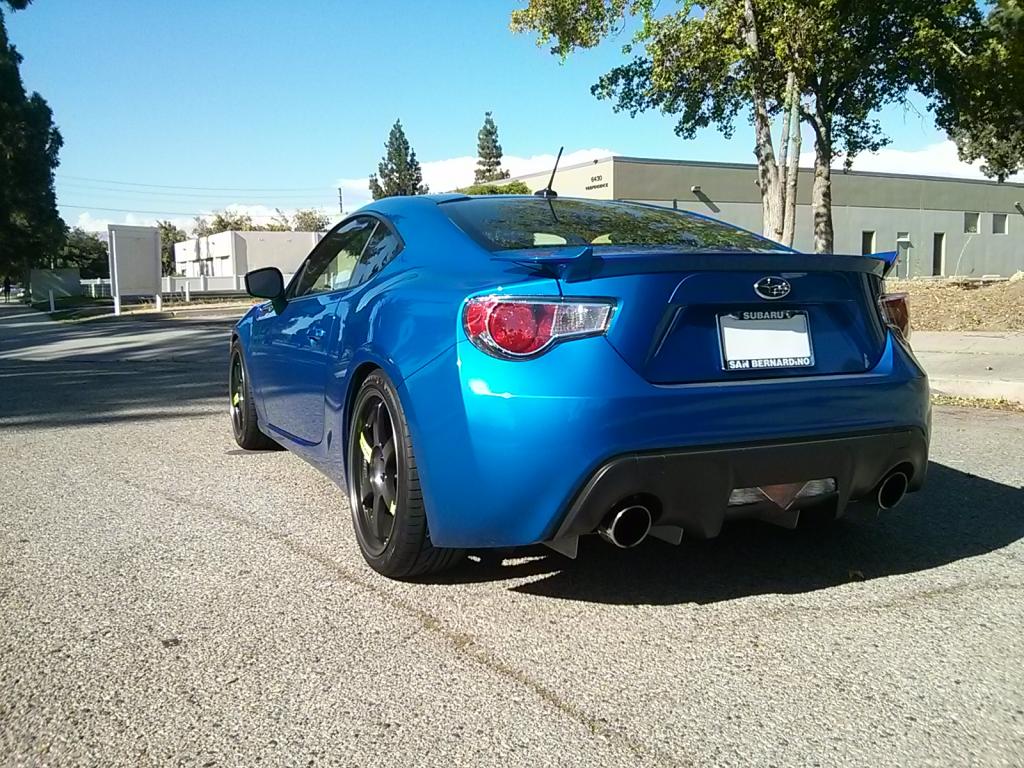 photo 3 Subaru BRZ custom wheels Volk Racing TE37SL Black Edition 18x8.5, ET +35, tire size 225/40 R18. x ET 