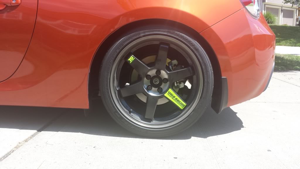 photo 8 Scion FR-S custom wheels Volk Racing TE37SL Black Edition 18x9.0, ET +45, tire size 255/35 R18. x ET 