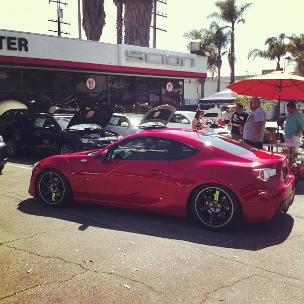 photo 1 Subaru BRZ custom wheels Volk Racing TE37 18x9.5, ET +40, tire size 235/40 R18. x ET 