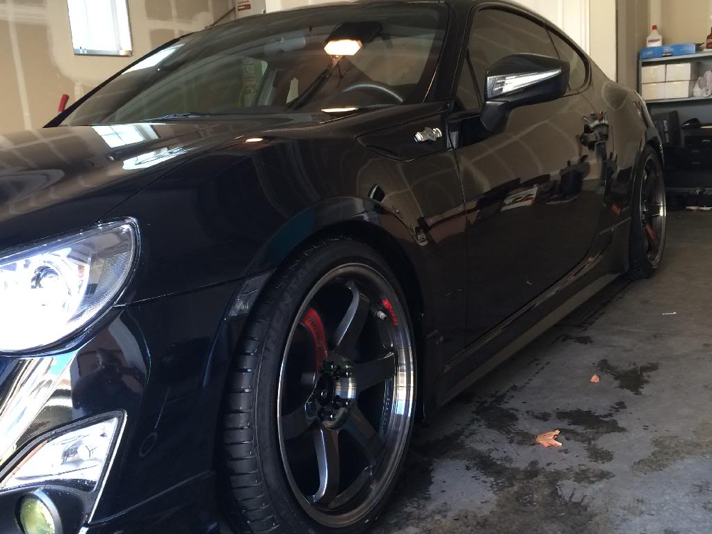 photo 4 Scion FR-S custom wheels Volk Racing TE37 18x9.5, ET +40, tire size 245/35 R18. x ET 