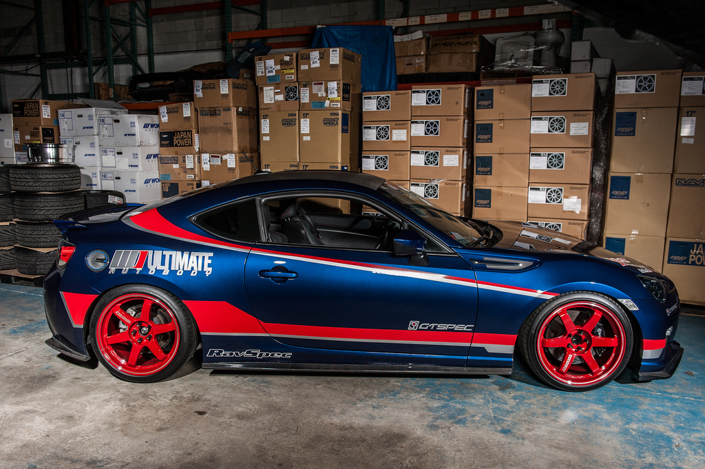 photo 2 Subaru BRZ custom wheels Volk Racing TE37 18x10.0, ET +44, tire size 245/35 R18. x ET 255/35 R