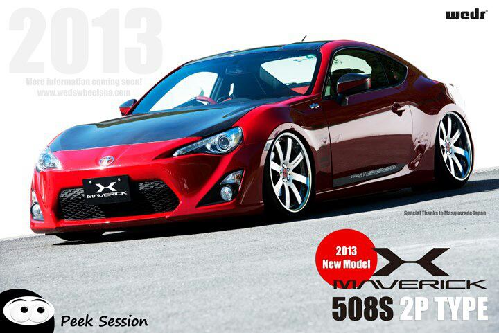 photo 1 Scion FR-S custom wheels WedsSport Maverick 508S 19x, ET , tire size X R19. x ET 