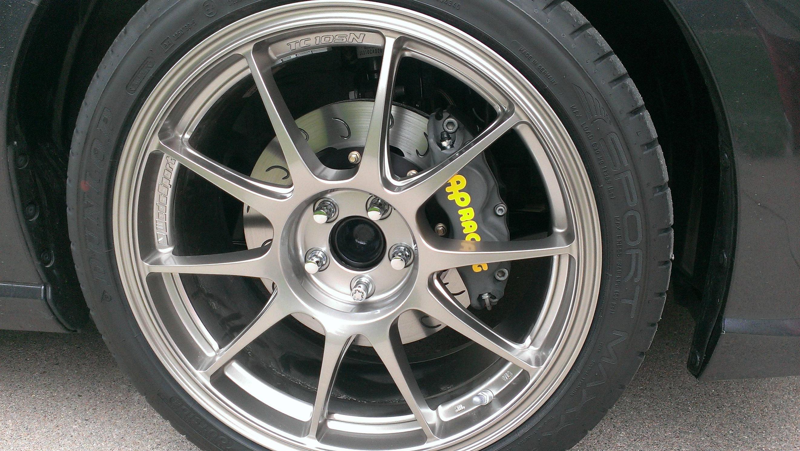 photo 1 Scion FR-S custom wheels WedsSport TC105N 18x8.0, ET +42, tire size 225/40 R18. x ET