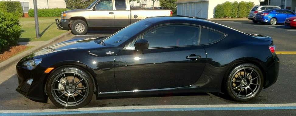 photo 2 Scion FR-S custom wheels WedsSport TC105N 18x8.5, ET +43, tire size 235/40 R18. 18x9.5 ET+35 255/35 R18