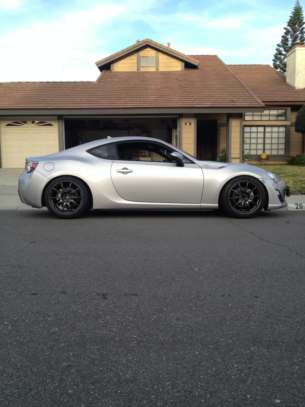 photo 2 Scion FR-S custom wheels WedsSport TC105N 18x9.5, ET +35, tire size 255/35 R18. x ET 245/40 R