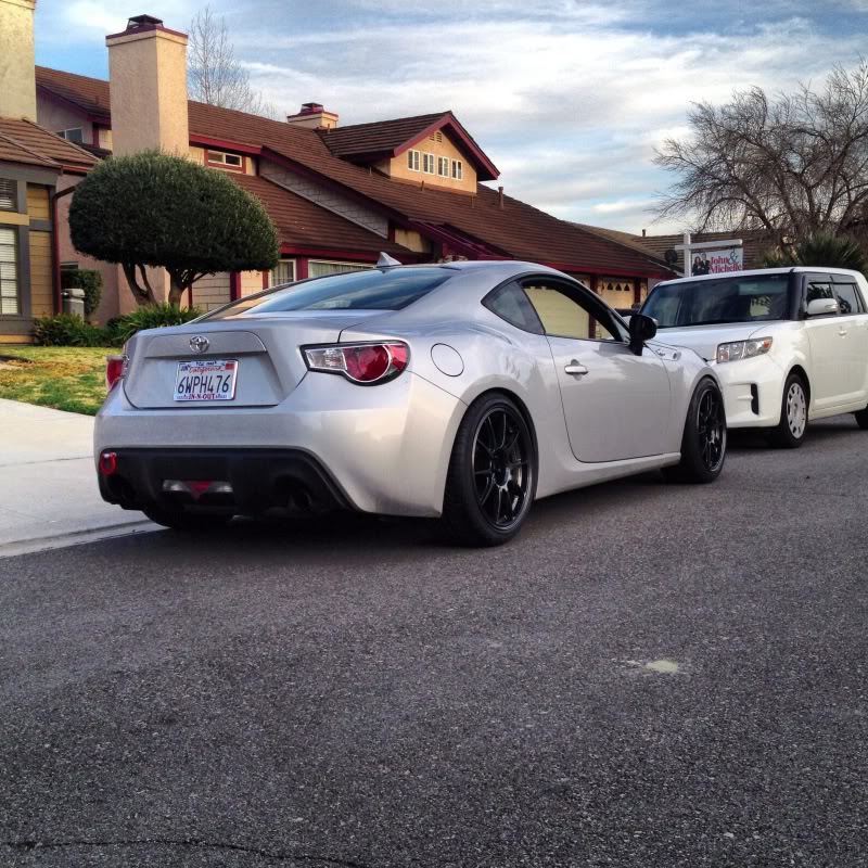 photo 4 Scion FR-S custom wheels WedsSport TC105N 18x9.5, ET +35, tire size 255/35 R18. x ET 245/40 R