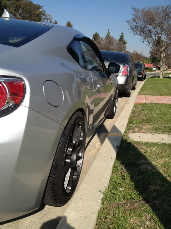photo 5 Scion FR-S custom wheels WedsSport TC105N 18x9.5, ET +35, tire size 255/35 R18. x ET 245/40 R