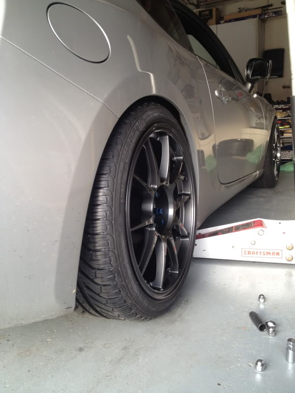photo 6 Scion FR-S custom wheels WedsSport TC105N 18x9.5, ET +35, tire size 255/35 R18. x ET 245/40 R