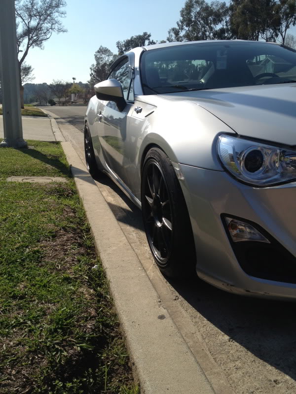photo 8 Scion FR-S custom wheels WedsSport TC105N 18x9.5, ET +35, tire size 255/35 R18. x ET 245/40 R