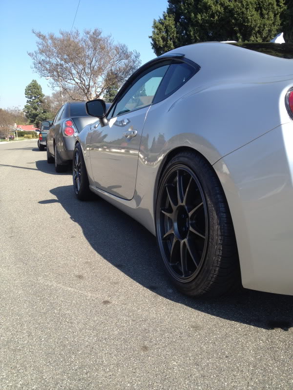 photo 9 Scion FR-S custom wheels WedsSport TC105N 18x9.5, ET +35, tire size 255/35 R18. x ET 245/40 R