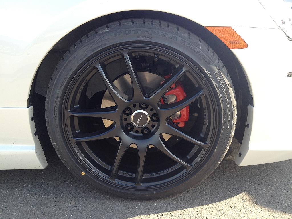 photo 1 Scion FR-S custom wheels Work Emotion CR-Kiwami 18x8.5, ET +38, tire size 225/40 R18. x ET 245/35 R