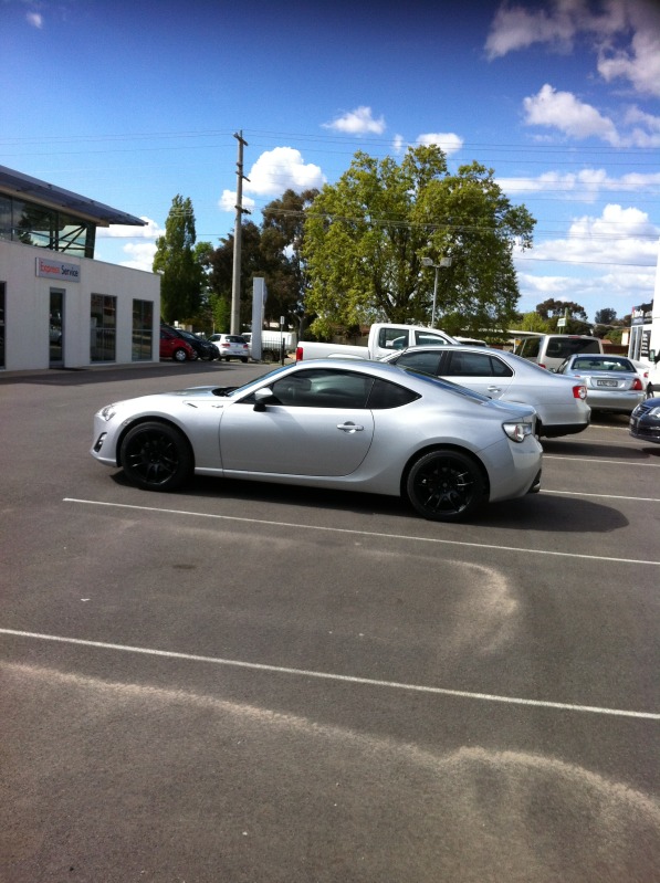 photo 1 Scion FR-S custom wheels Work Emotion Kiwami 18x9.5, ET +30, tire size 235/40 R18. x ET 245/35 R