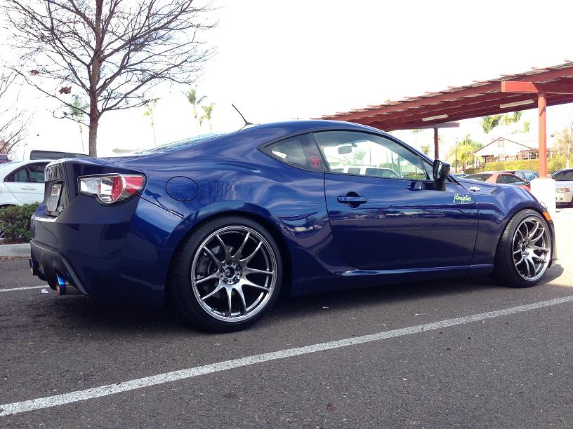 photo 1 Scion FR-S custom wheels Work Emotion CR Ultimates 18x9.5, ET +30, tire size X R18. x ET 