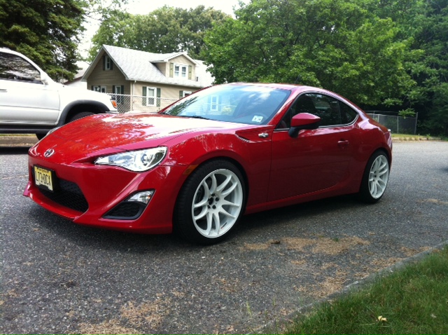 photo 1 Scion FR-S custom wheels Work Kiwami 18x9.5, ET +38, tire size 255/35 R18. x ET 