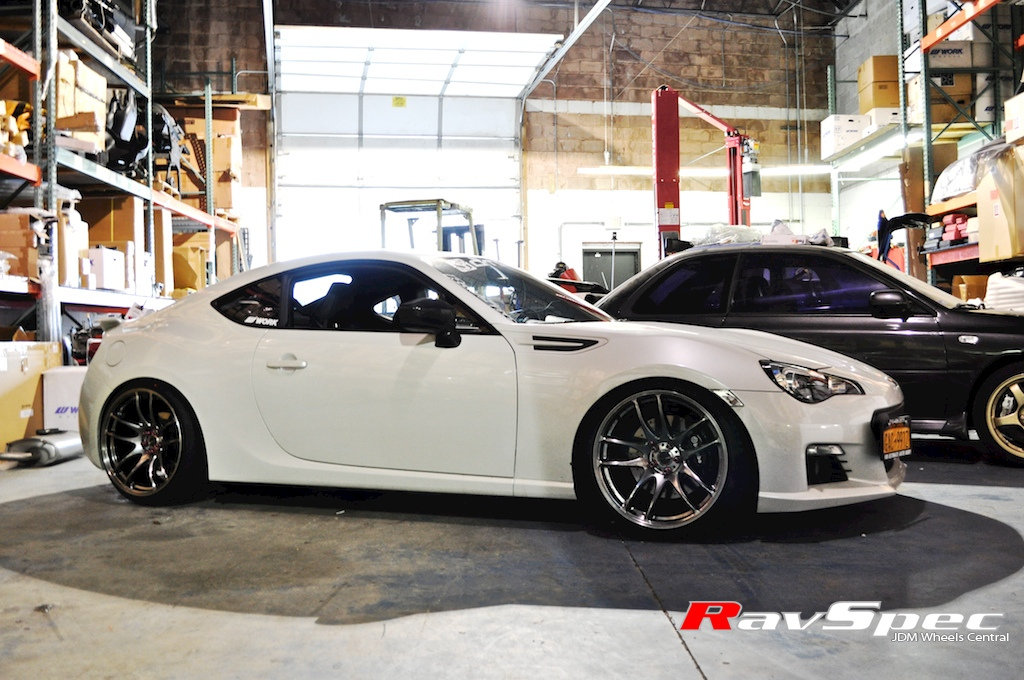 photo 7 Scion FR-S custom wheels Work Kiwami 19x10.5, ET +32, tire size 235/30 R19. x ET