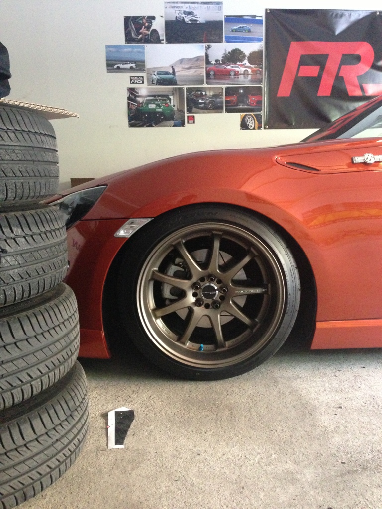 photo 1 Scion FR-S custom wheels Work Work Emotion XD9 18x10.0, ET +38, tire size 235/40 R18. x ET 