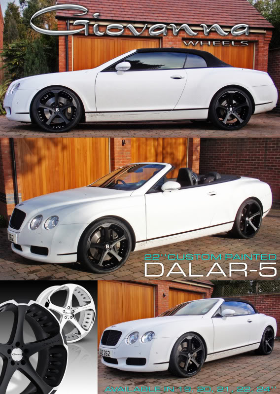 photo 1 Bentley Continental GTC custom wheels Giovanna Dalar-5 22x, ET , tire size X R22. x ET 