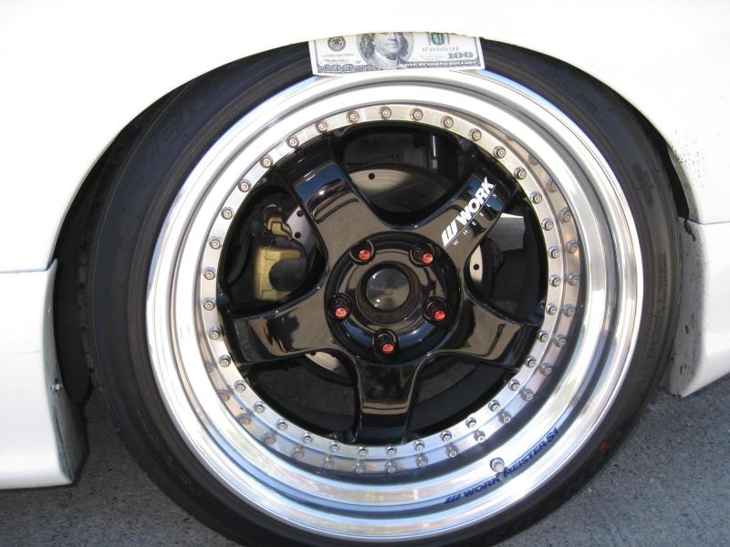 photo 4 Nissan S14 custom wheels Work Meister S1 3pc 18x9.5, ET +1, tire size 215/40 R18. 18x10.5 ET+12 245/40 R18