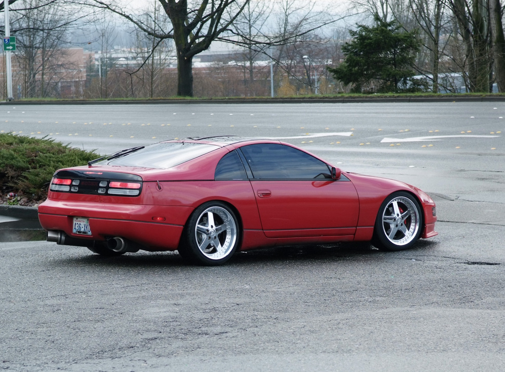photo 2 Nissan 300ZX 2-seat custom wheels WORK Equip 18x9.0, ET +20, tire size 235/40 R18. 18x10.0 ET+22 275/35 R18
