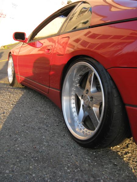 photo 9 Nissan 300ZX 2-seat custom wheels WORK Equip 18x9.0, ET +20, tire size 235/40 R18. 18x10.0 ET+22 275/35 R18