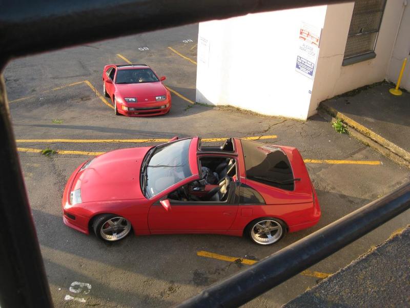 photo 10 Nissan 300ZX 2-seat custom wheels WORK Equip 18x9.0, ET +20, tire size 235/40 R18. 18x10.0 ET+22 275/35 R18
