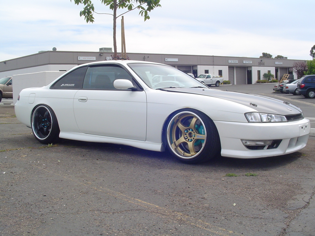 photo 2 Nissan S14 custom wheels Rays Engineering Gram Lights 57Pro 18x10.0, ET +2, tire size 215/40 R18. x ET 225/40 R
