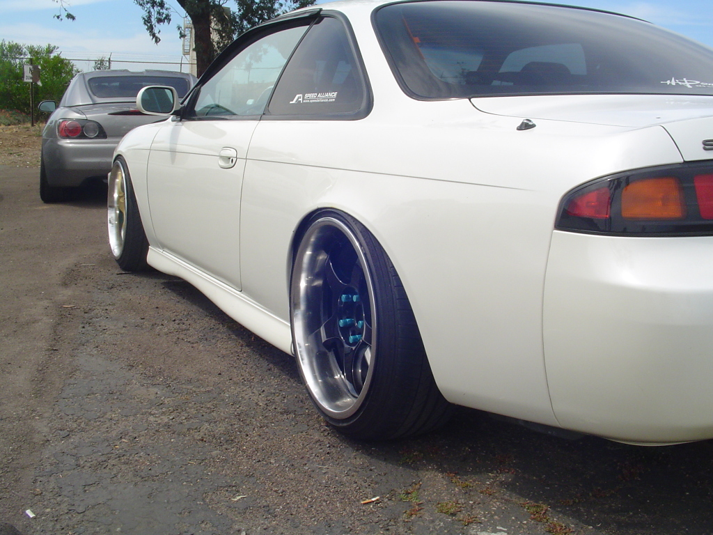 photo 8 Nissan S14 custom wheels Rays Engineering Gram Lights 57Pro 18x10.0, ET +2, tire size 215/40 R18. x ET 225/40 R