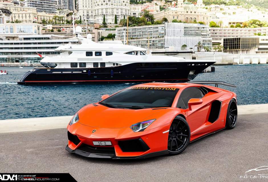 photo 2 Lamborghini Aventador custom wheels ADV.1 5.0MV2CS 21x9.5, ET , tire size X R21. 22x12.5 ET