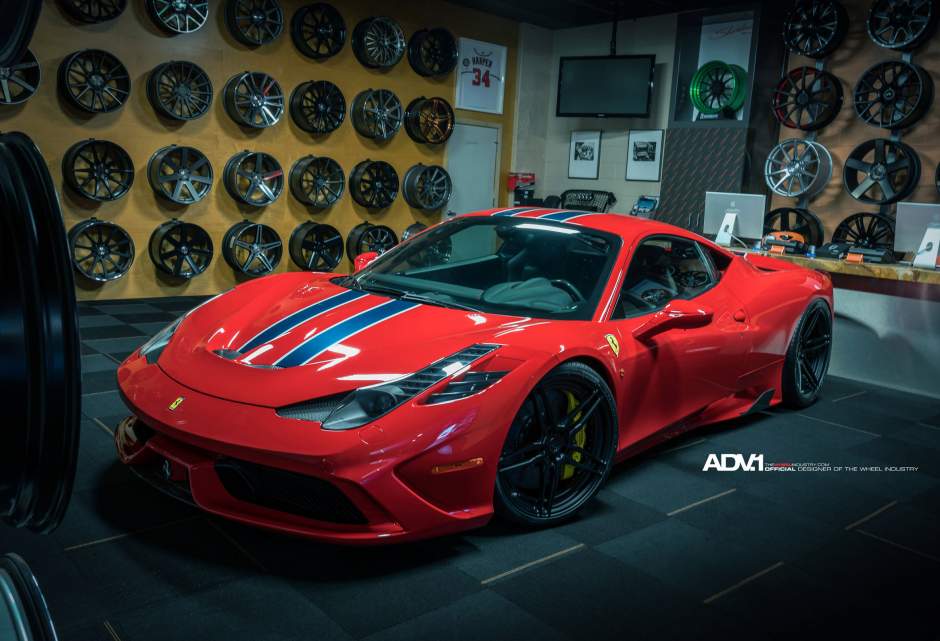 photo 2 Ferrari 458 Speciale custom wheels ADV.1 05 MV2 CS 20x9.0, ET , tire size X R20. 21x12.5 ET 