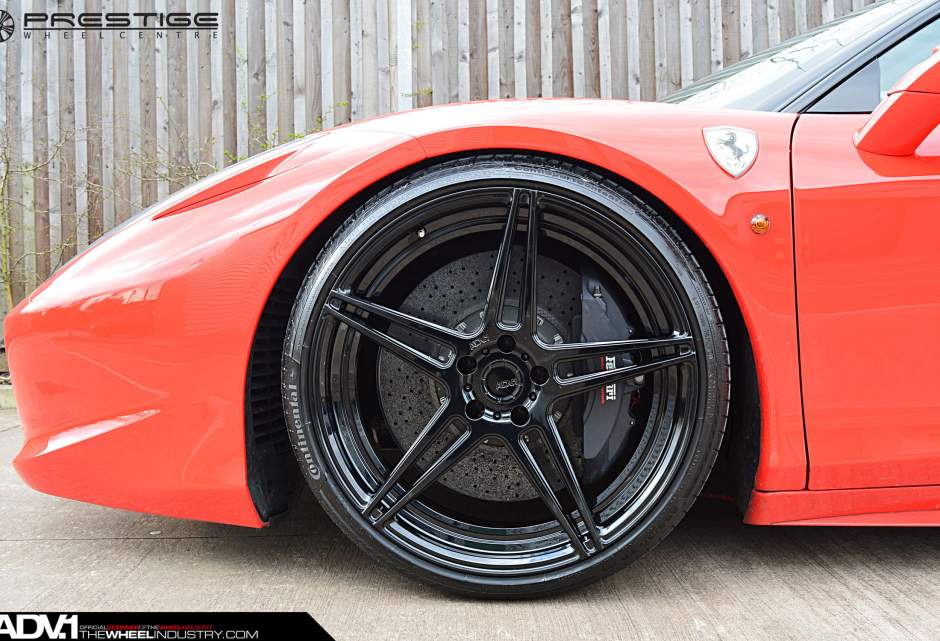 photo 1 Ferrari 458 Italia custom wheels ADV.1 05 MV2 21x9.5, ET , tire size X R21. 22x12.5 ET