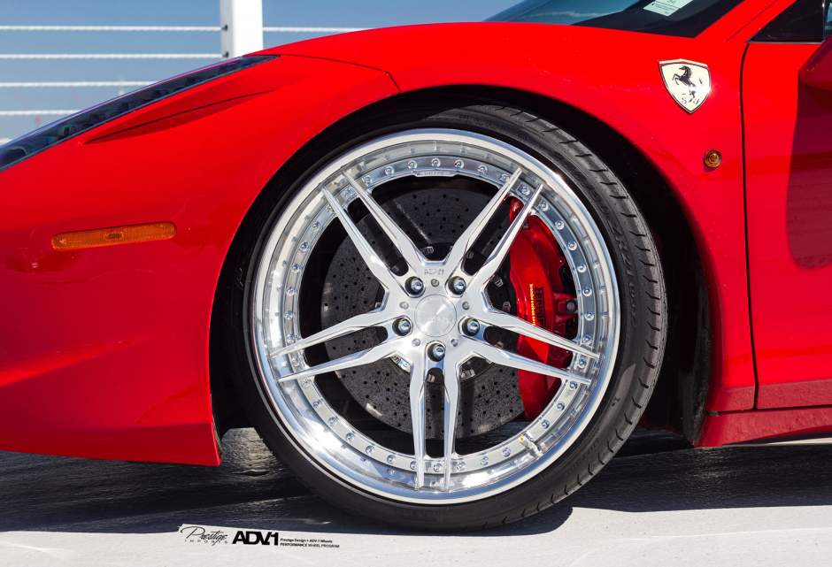 photo 1 Ferrari 458 Italia custom wheels ADV.1 05 Track Spec CS 21x9.5, ET , tire size X R21. 22x12.5 ET