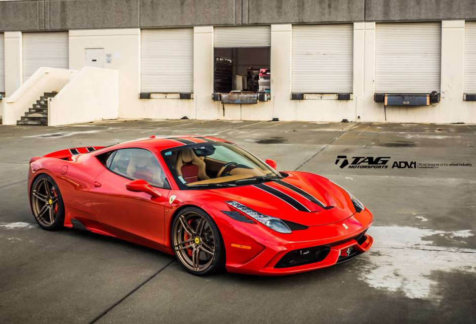 photo 2 Ferrari 458 Speciale custom wheels ADV.1 05MV1CS  21x9.0, ET , tire size X R21. 22x12.0 ET 