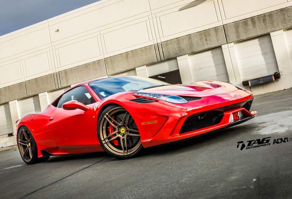 photo 1 Ferrari 458 Speciale custom wheels ADV.1 05MV1CS  21x9.0, ET , tire size X R21. 22x12.0 ET 