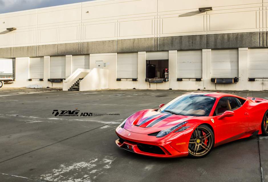 photo 5 Ferrari 458 Speciale custom wheels ADV.1 05MV1CS  21x9.0, ET , tire size X R21. 22x12.0 ET 
