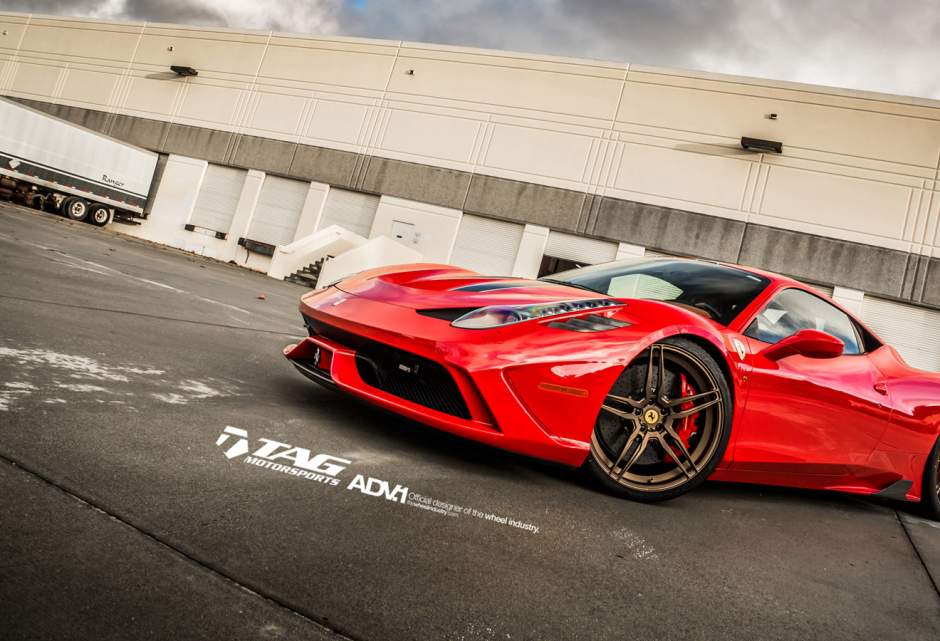 photo 7 Ferrari 458 Speciale custom wheels ADV.1 05MV1CS  21x9.0, ET , tire size X R21. 22x12.0 ET 