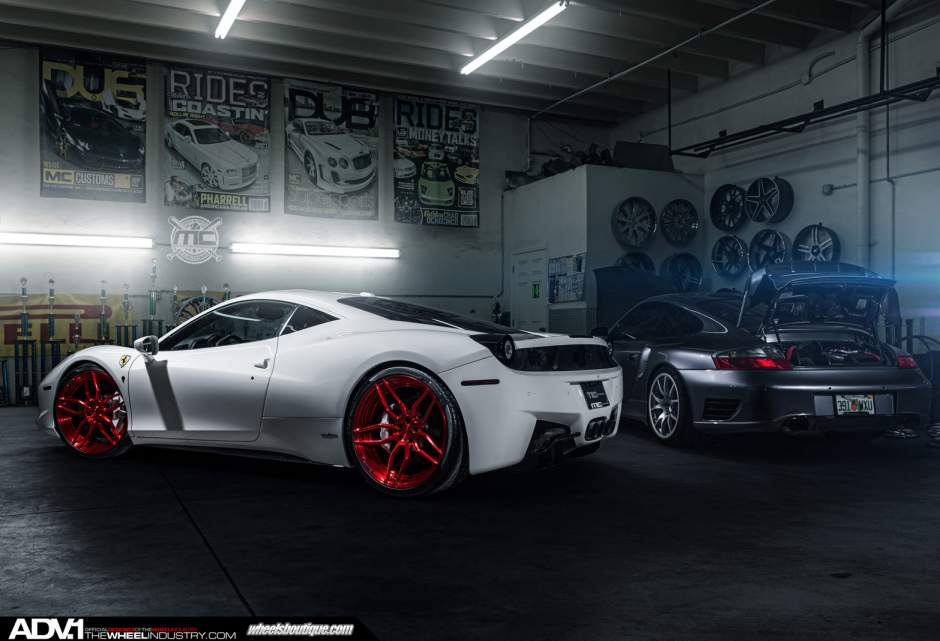 photo 3 Ferrari 458 Italia custom wheels ADV.1 005MV2SL 21x9.0, ET , tire size X R21. 22x12.0 ET 