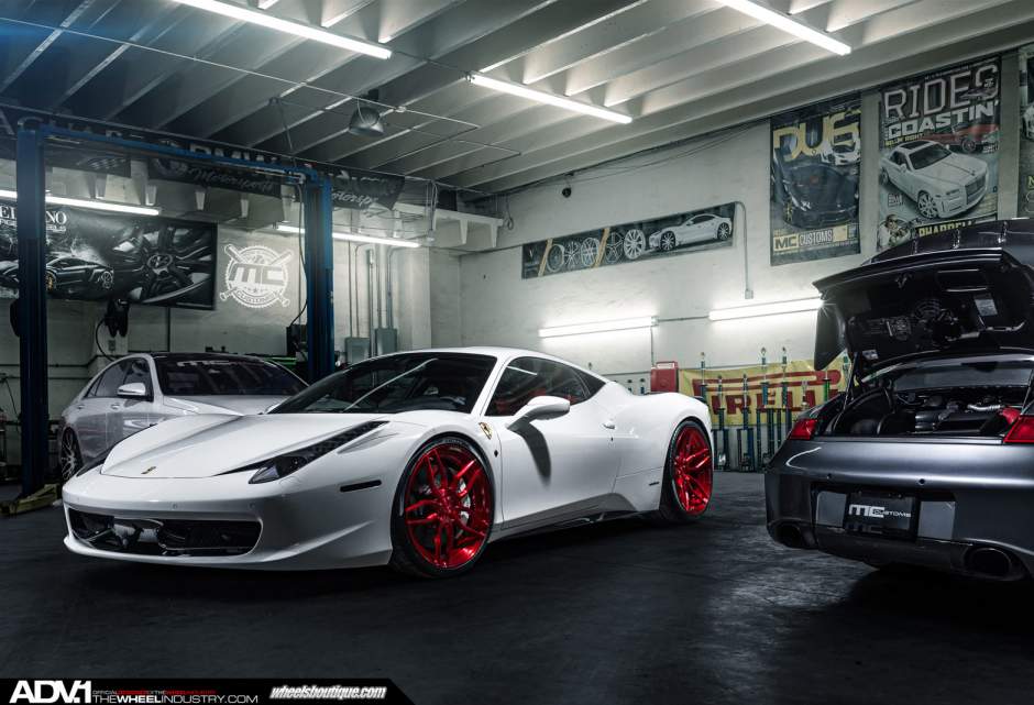 photo 4 Ferrari 458 Italia custom wheels ADV.1 005MV2SL 21x9.0, ET , tire size X R21. 22x12.0 ET 