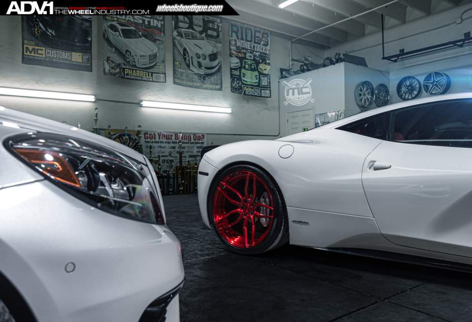 photo 6 Ferrari 458 Italia custom wheels ADV.1 005MV2SL 21x9.0, ET , tire size X R21. 22x12.0 ET 