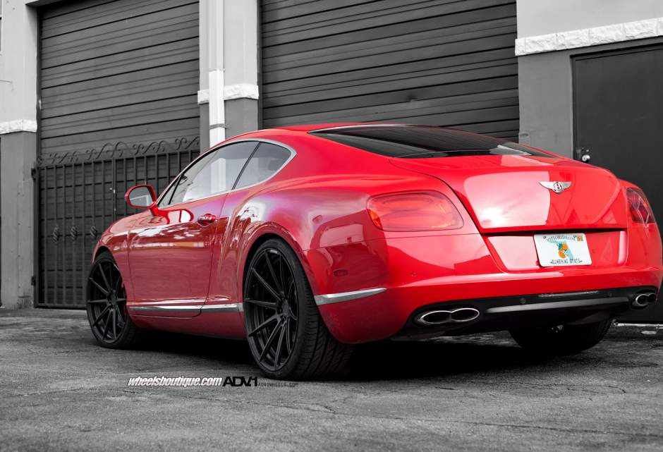 photo 6 Bentley Continental GT custom wheels ADV.1 10MV2SL 22x9.5, ET , tire size X R22. 22x11.5 ET