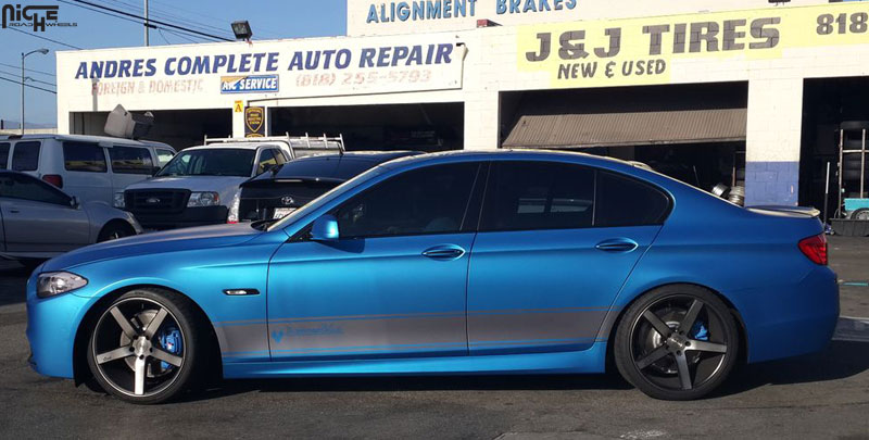 photo 3 BMW 535 custom wheels Niche Milan - M134 20x8.5, ET , tire size X R20. 20x10.5 ET 