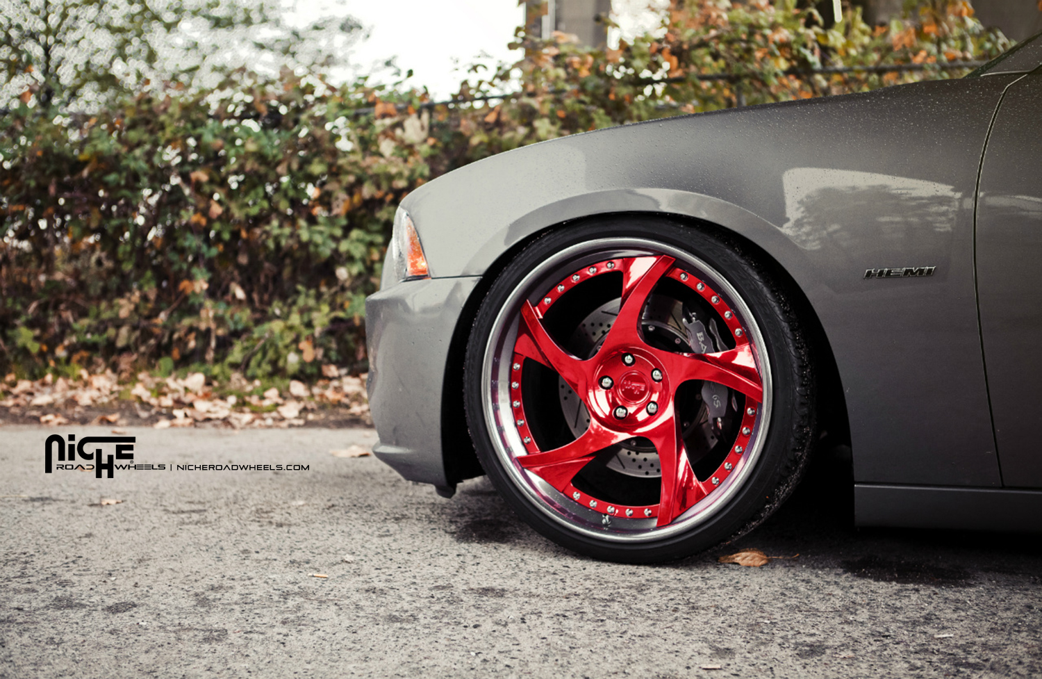 photo 4 Dodge Charger custom wheels Niche Scope 22x, ET +14, tire size 265/30 R22. x ET 305/30 R