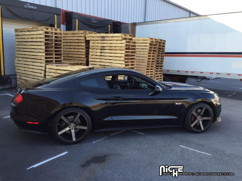 photo 2 Ford Mustang custom wheels Niche Milan - M134 20x, ET +40, tire size 275/30 R20. x ET 