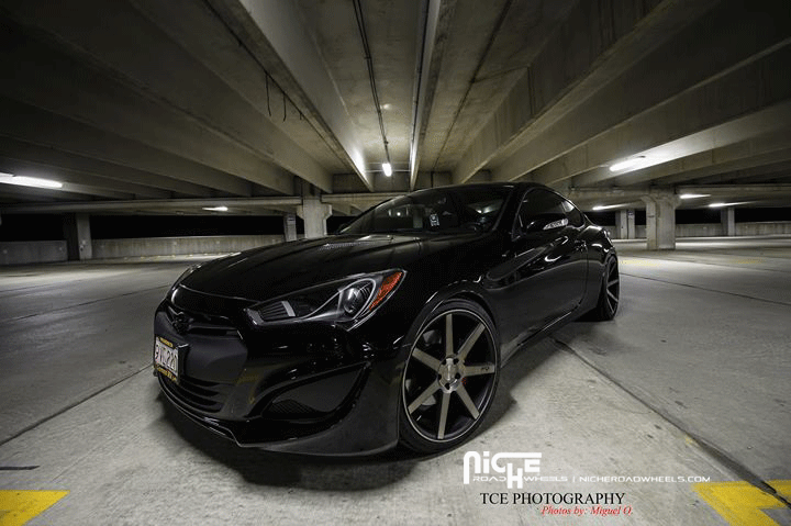 photo 4 Hyundai Genesis Coupe custom wheels Niche Verona - M150 20x9.5, ET , tire size X R20. 20x10.5 ET