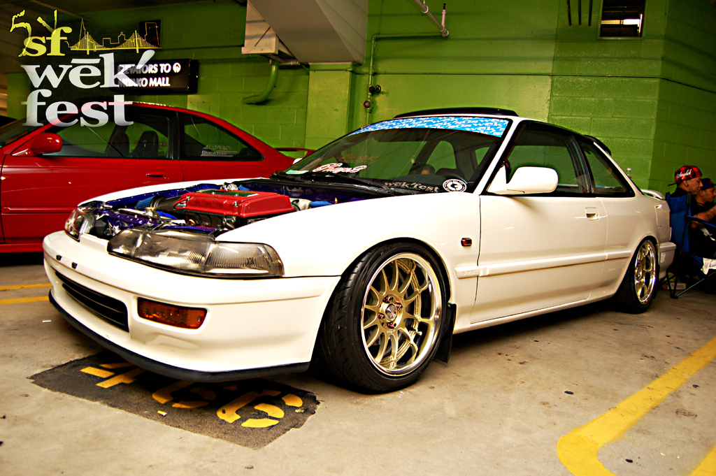 photo 1 Acura Integra custom wheels Work XSA 16x8.0, ET +7, tire size 195/45 R16. 16x8.0 ET+10 